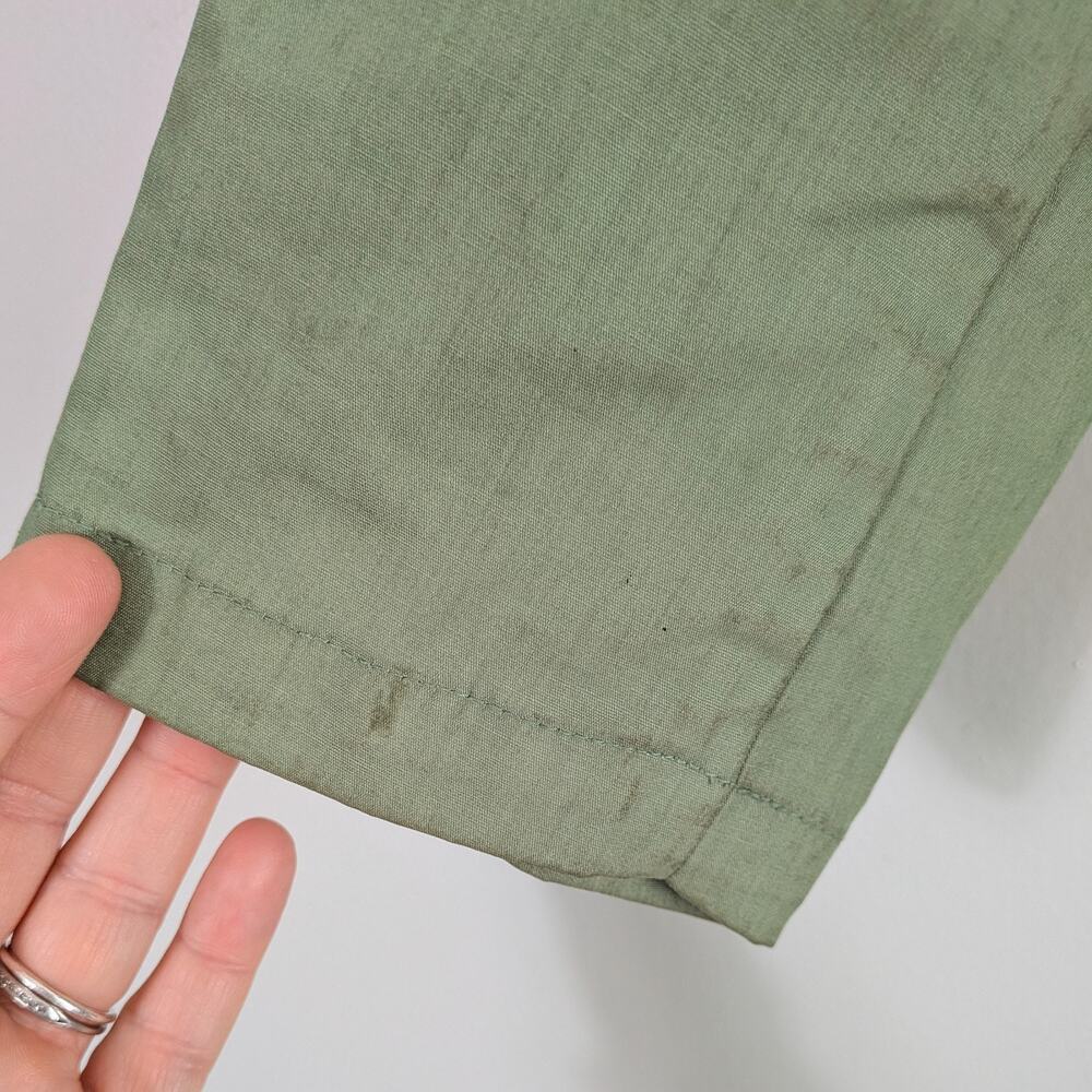 Vintage Y2K Gap Jacket XS Green Cotton Lightweight Coat Preppy Classic Mid Zip - Picture 9 of 9